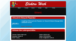 Desktop Screenshot of elektro-weth.de