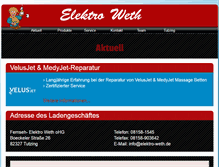 Tablet Screenshot of elektro-weth.de